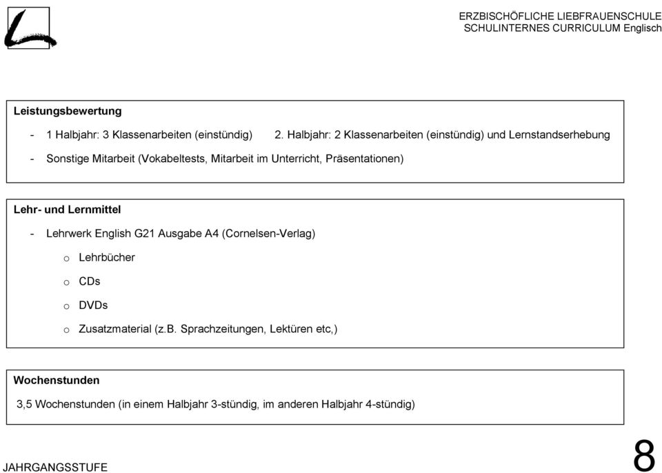 Unterricht, Präsentationen) Lehr- und Lernmittel - Lehrwerk English G21 Ausgabe A4 (Cornelsen-Verlag) o