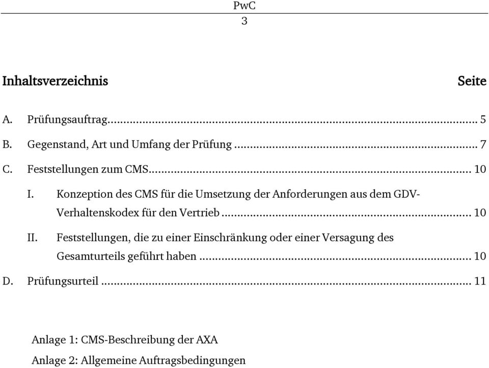 Konzeption des CMS für die Umsetzung der Anforderungen aus dem GDV- Verhaltenskodex für den Vertrieb... 10 II.
