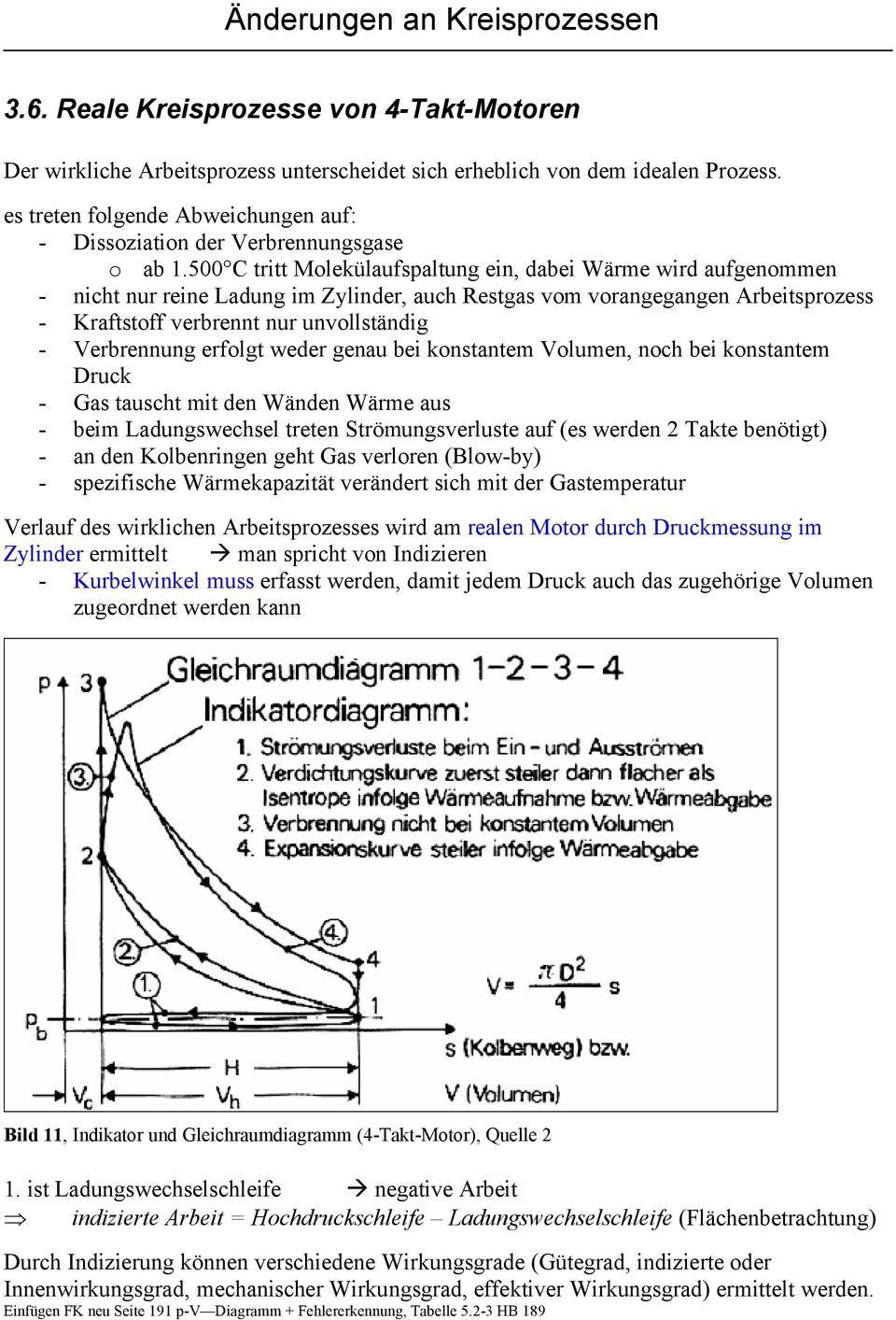 500 C tritt Molekülaufspaltung ein, dabei Wärme wird aufgenommen - nicht nur reine Ladung im Zylinder, auch Restgas vom vorangegangen Arbeitsprozess - Kraftstoff verbrennt nur unvollständig -