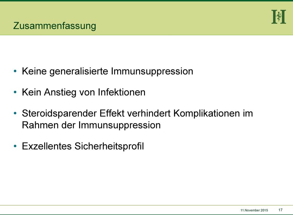 Steroidsparender Effekt verhindert