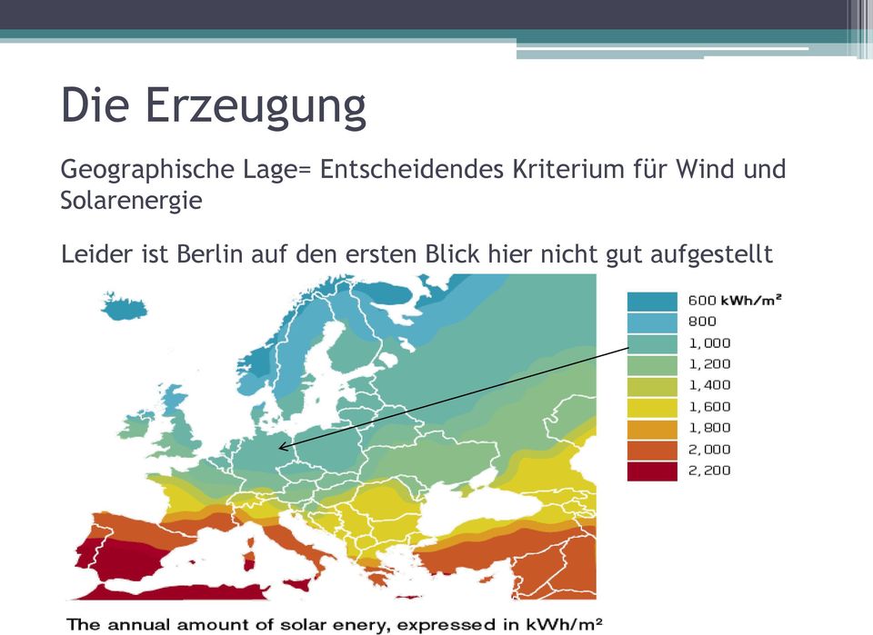 Solarenergie Leider ist Berlin auf