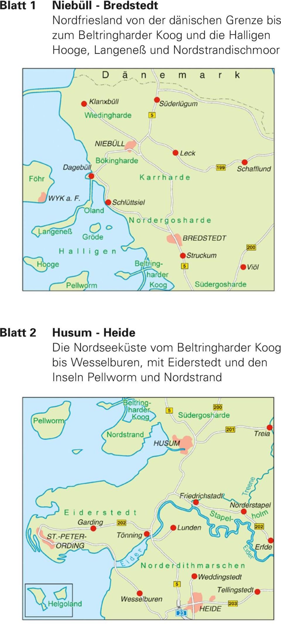Nordstrandischmoor Blatt 2 Husum - Heide Die Nordseeküste vom