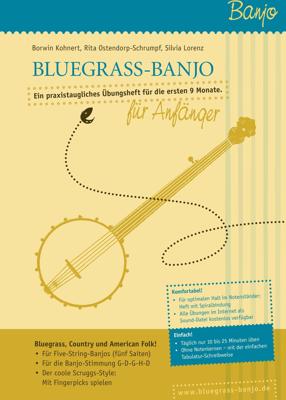 Für Five-String-Banjos (fünf Saiten) Für die Banjo-Stimmung G-D-G-H-D Der coole Scruggs-Style: Mit Fingerpicks spielen Komfortabel!