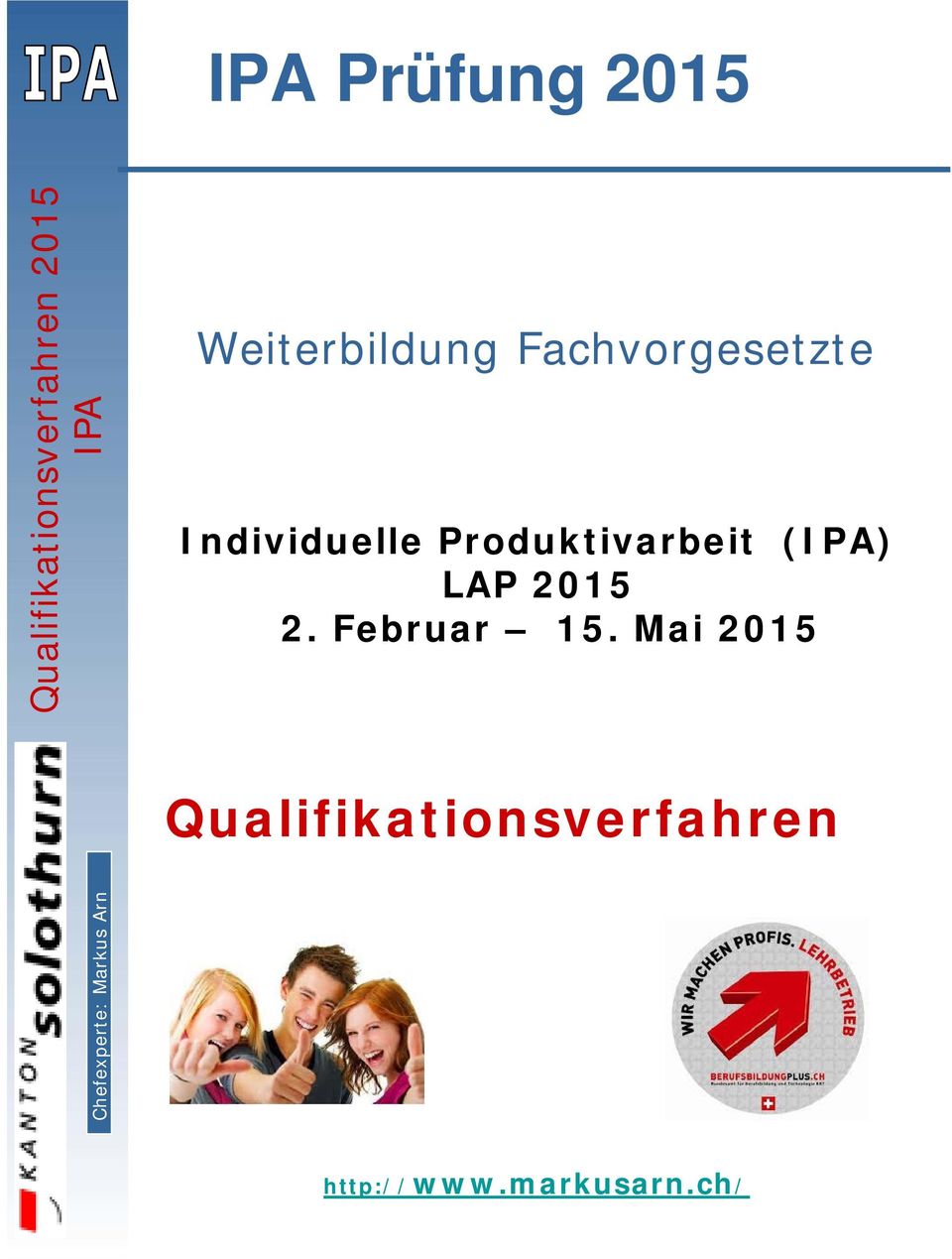 Produktivarbeit () LAP 2015 2.