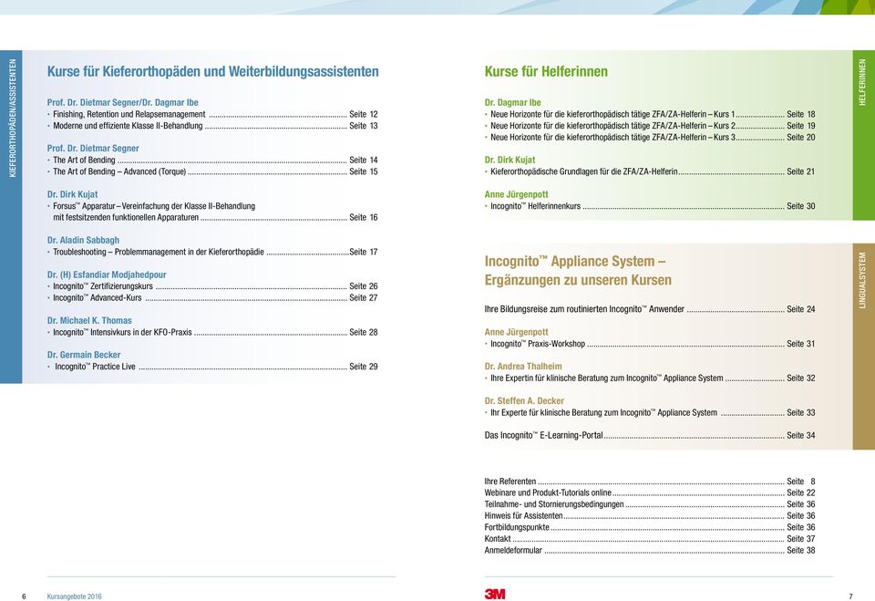 Dagmar Ibe Neue Horizonte für die kieferorthopädisch tätige ZFA/ZA-Helferin Kurs 1... Seite 18 Neue Horizonte für die kieferorthopädisch tätige ZFA/ZA-Helferin Kurs 2.