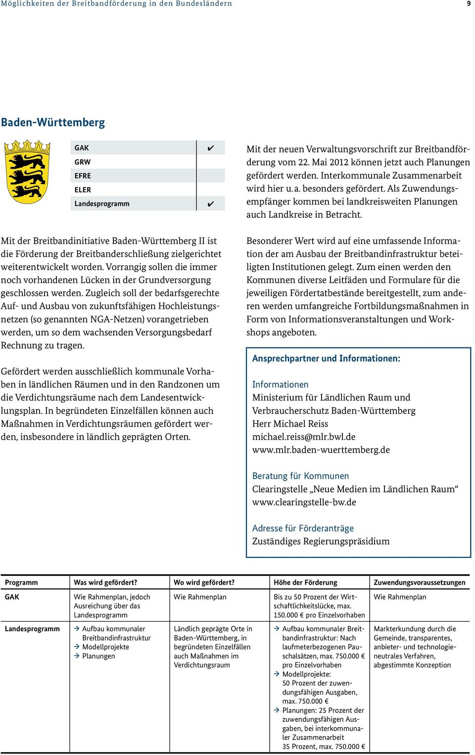 Mit der Breitbandinitiative Baden-Württemberg II ist die Förderung der Breitbanderschließung zielgerichtet weiterentwickelt worden.