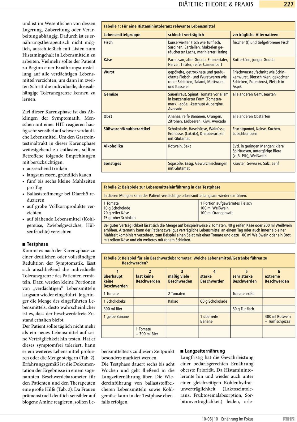 Vielmehr sollte der Patient zu Beginn einer Ernährungsumstellung auf alle verdächtigen Lebensmittel verzichten, um dann im zweiten Schritt die individuelle, dosisabhängige Toleranzgrenze kennen zu