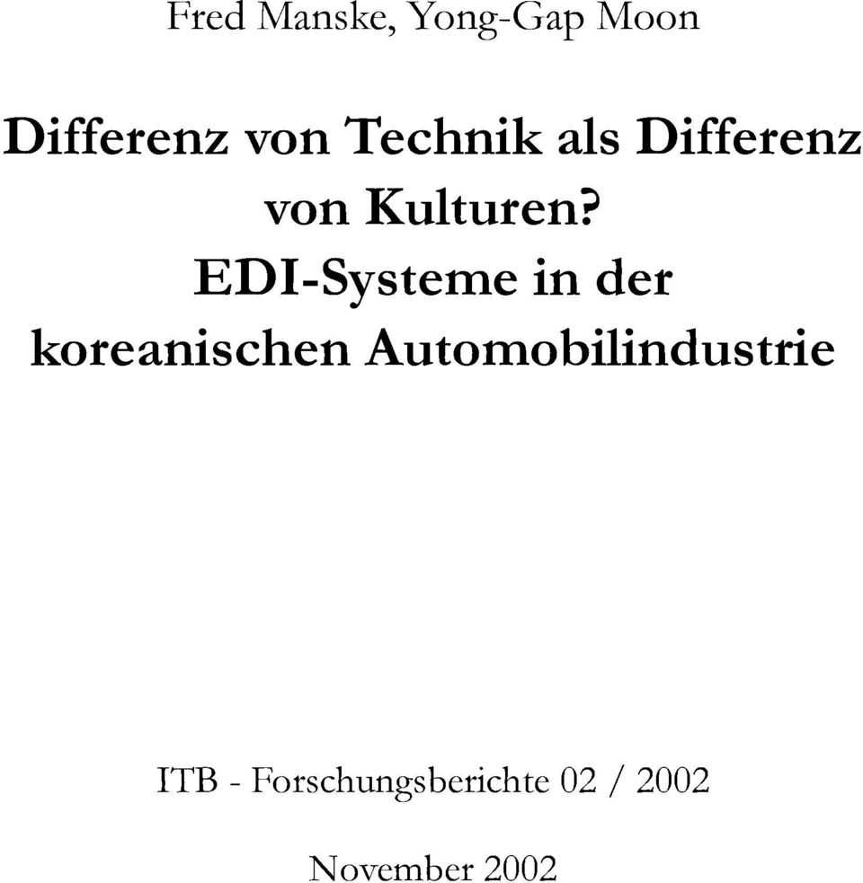 EDI-Systeme in der koreanischen