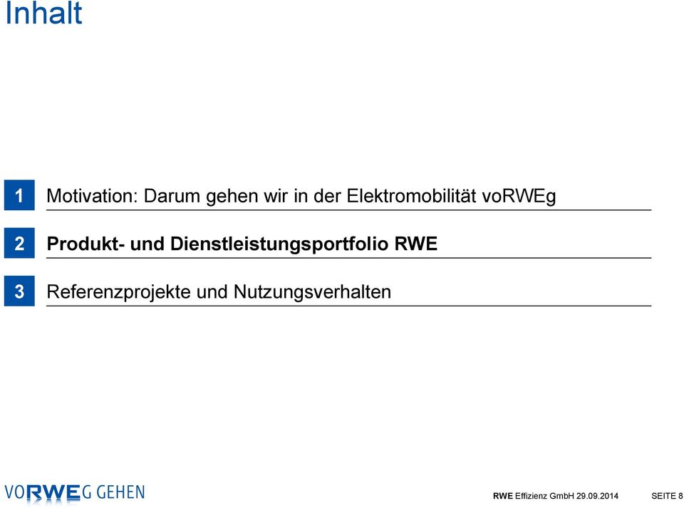 Dienstleistungsportfolio RWE 3 Referenzprojekte