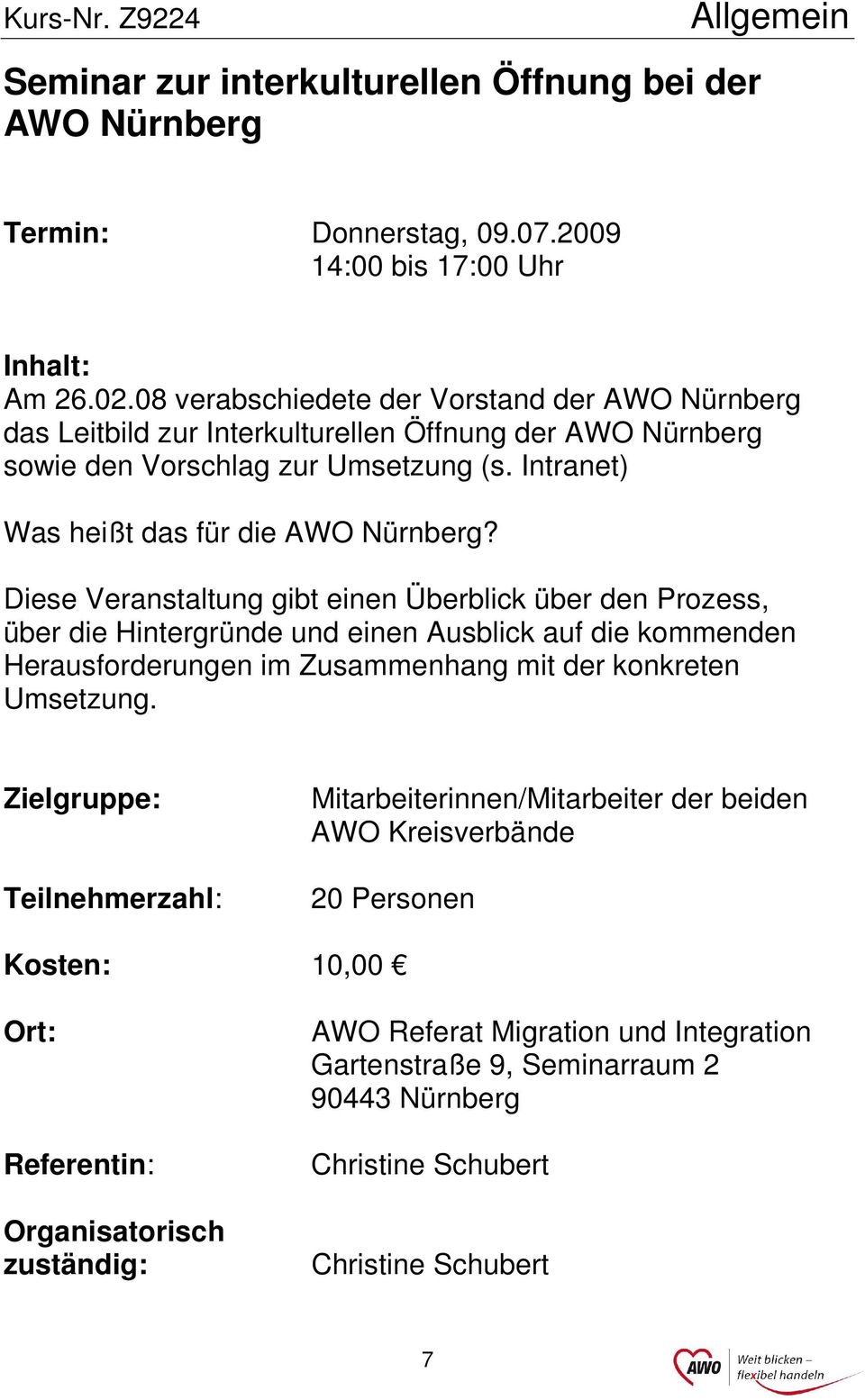Intranet) Was heißt das für die AWO Nürnberg?