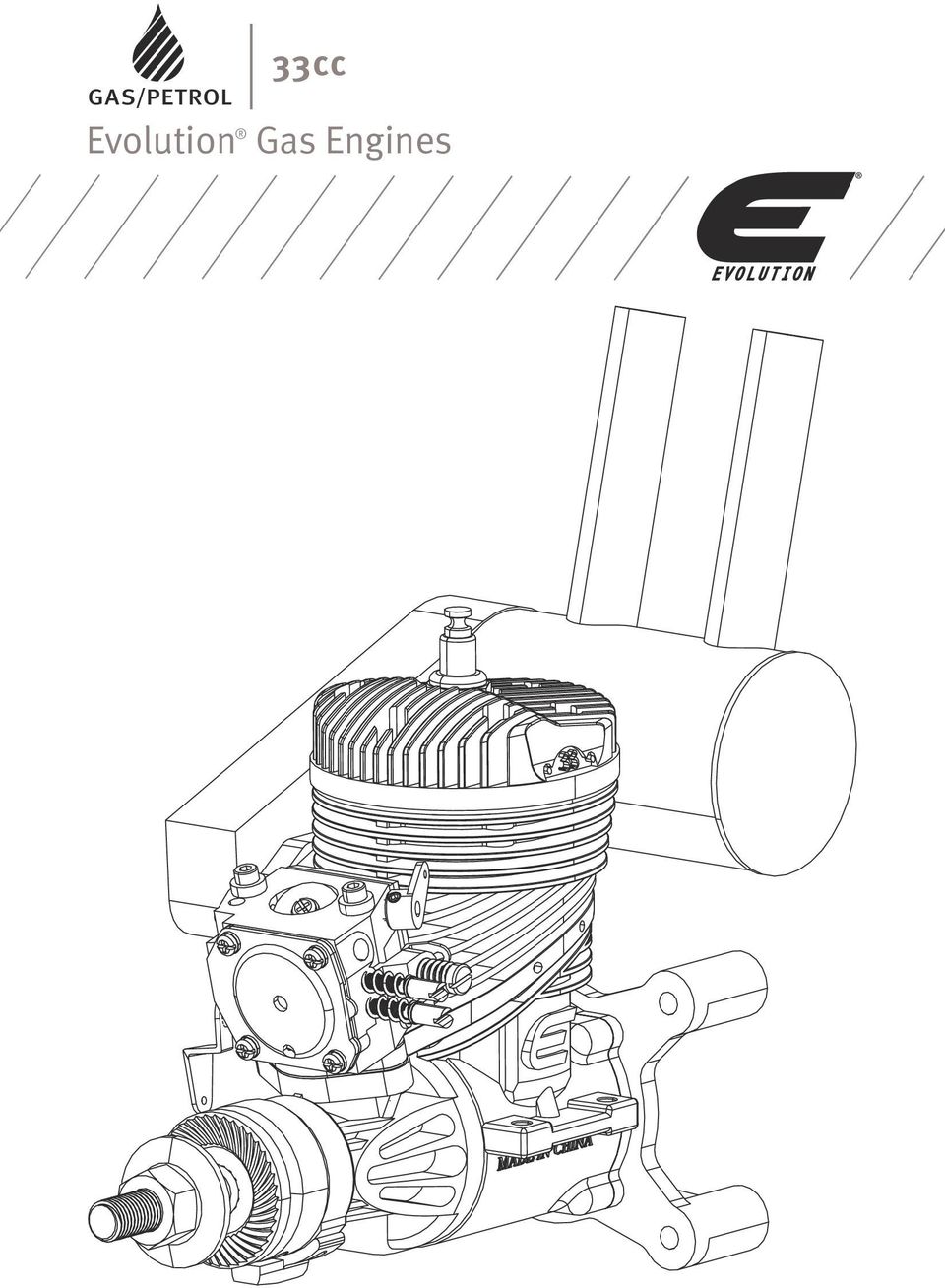 Evolution Engines Carburetor Mount Gasket Set EVOG33804 2 : 33GX 
