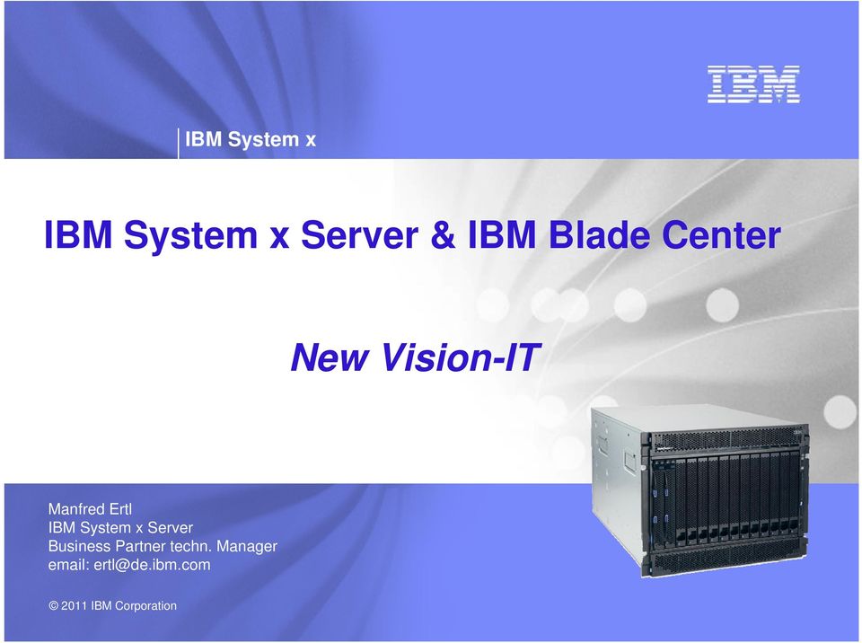 System x Server Business Partner techn.