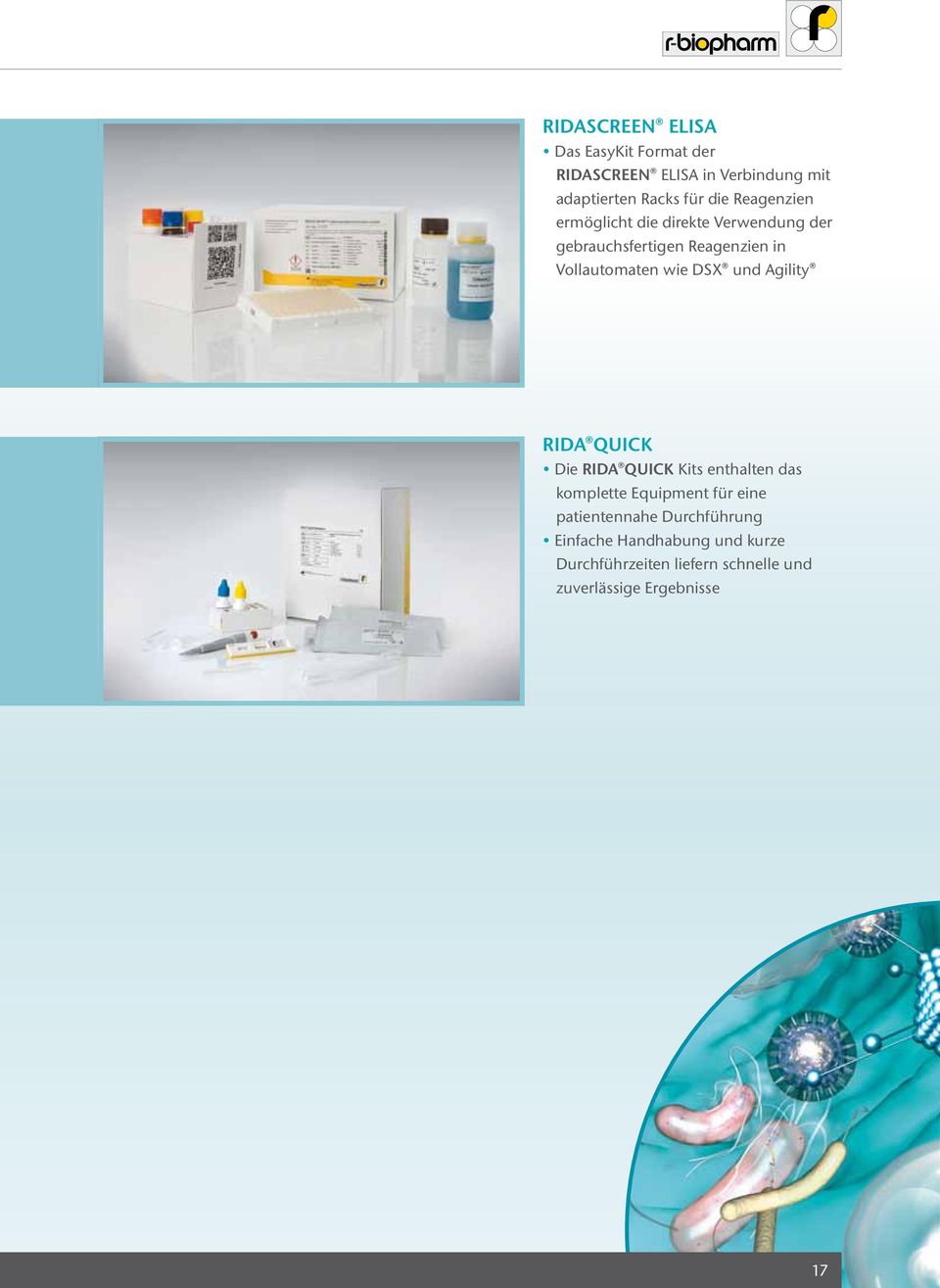 Agility RIDA QUICK Die RIDA QUICK Kits enthalten das komplette Equipment für eine patientennahe