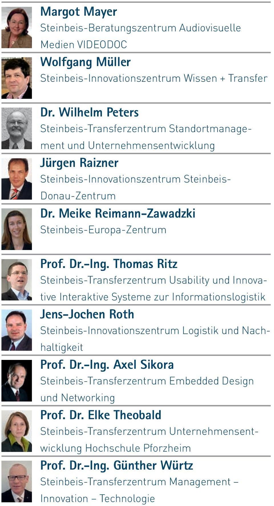 Meike Reimann-Zawadzki Steinbeis-Europa-Zentrum Prof. Dr.-Ing.