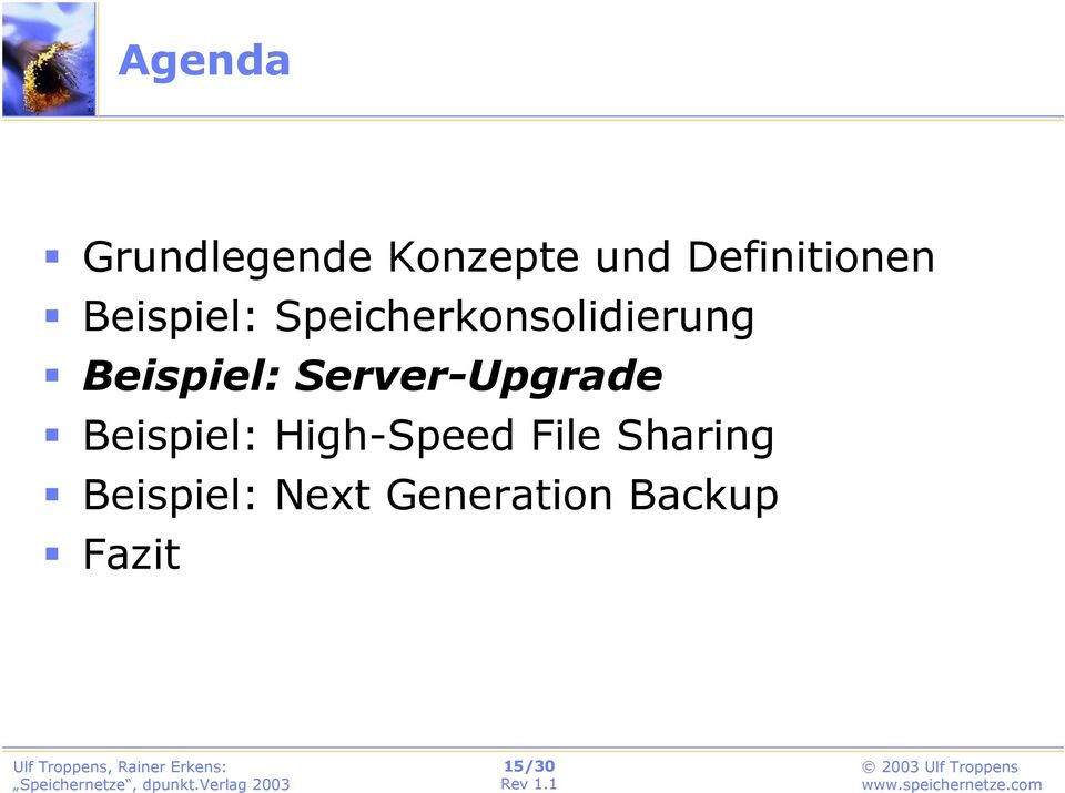 Server-Upgrade Beispiel: High-Speed File