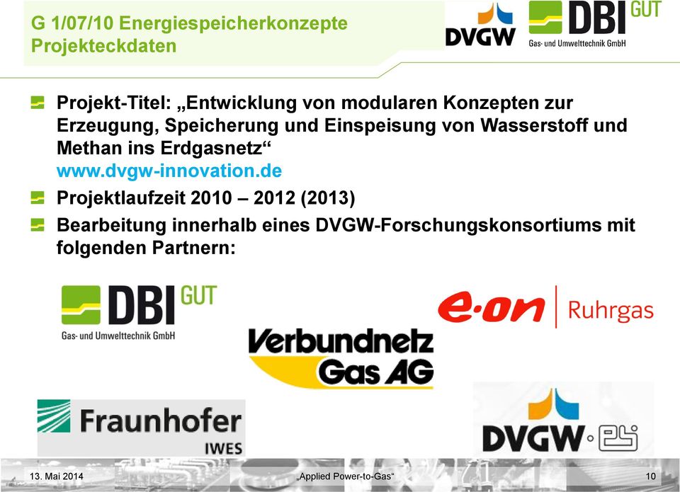 Methan ins Erdgasnetz www.dvgw-innovation.