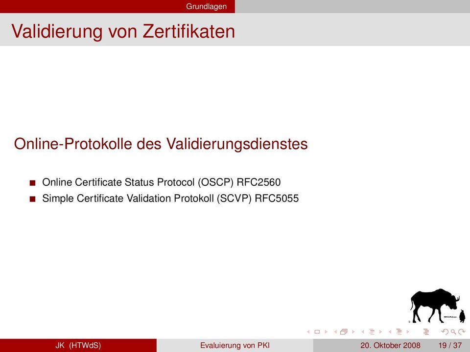 (OSCP) RFC2560 Simple Certificate Validation Protokoll