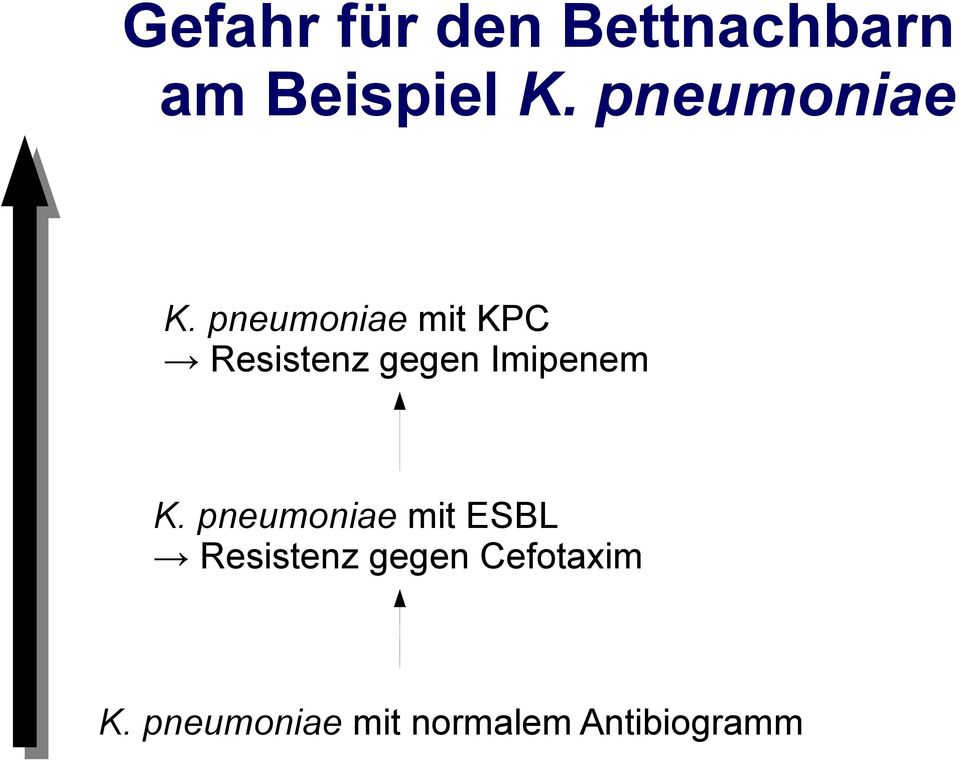 pneumoniae mit KPC Resistenz gegen Imipenem K.
