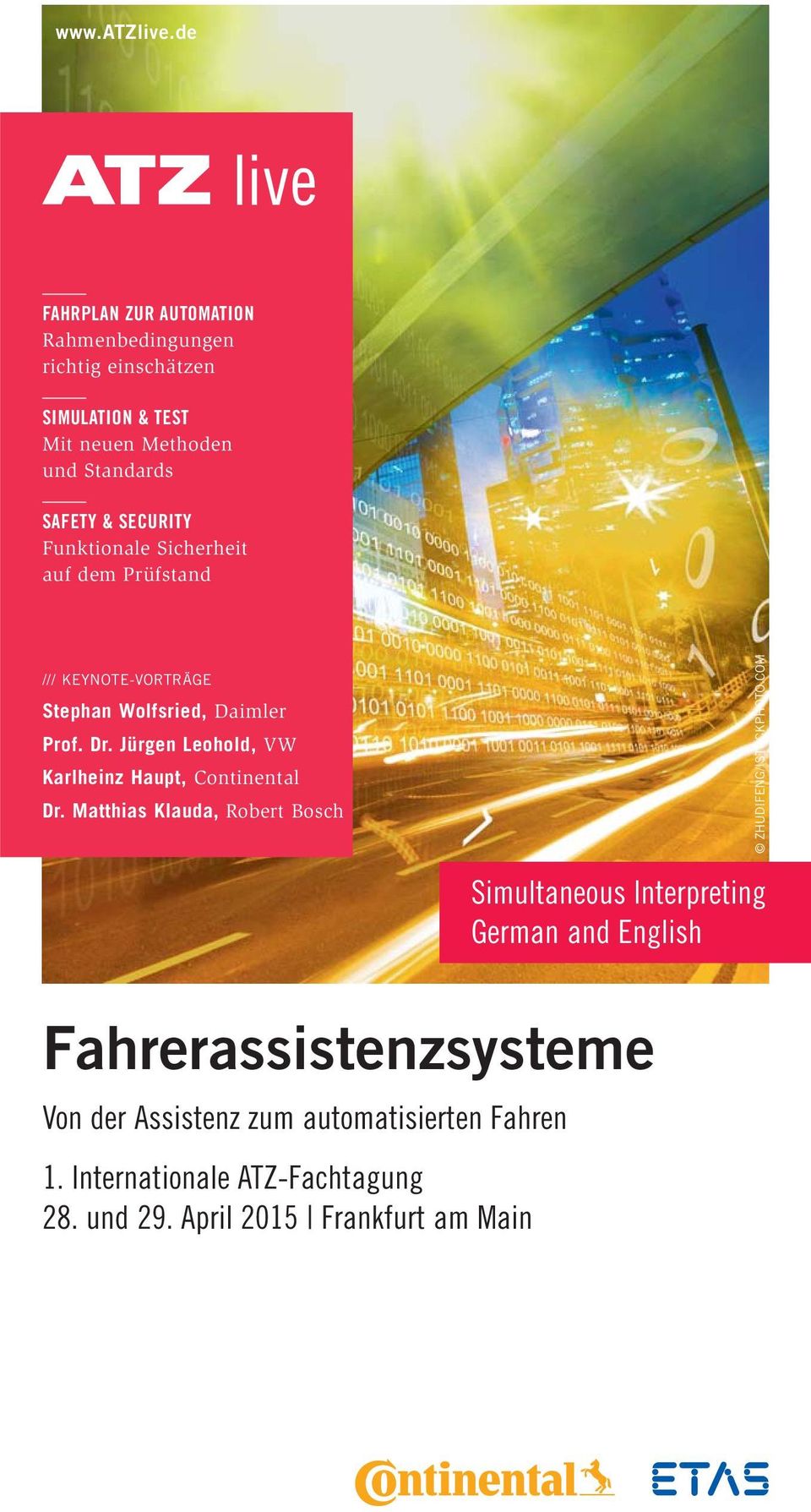 Funktionale Sicherheit auf dem Prüfstand /// KEYNOTE-VORTRÄGE Stephan Wolfsried, Daimler Prof. Dr.