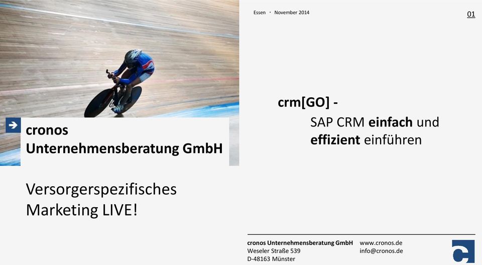 crm[go] - SAP CRM einfach und effizient einführen cronos