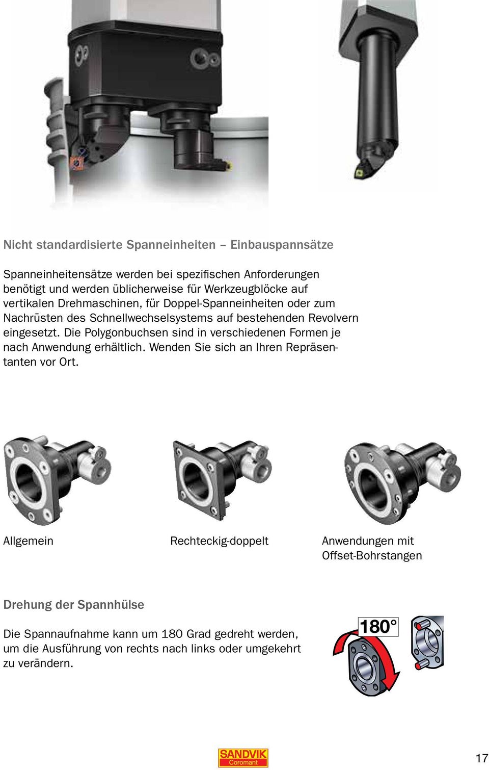 Die Polygonbuchsen sind in verschiedenen Formen je nach Anwendung erhältlich. Wenden Sie sich an Ihren Repräsentanten vor Ort.