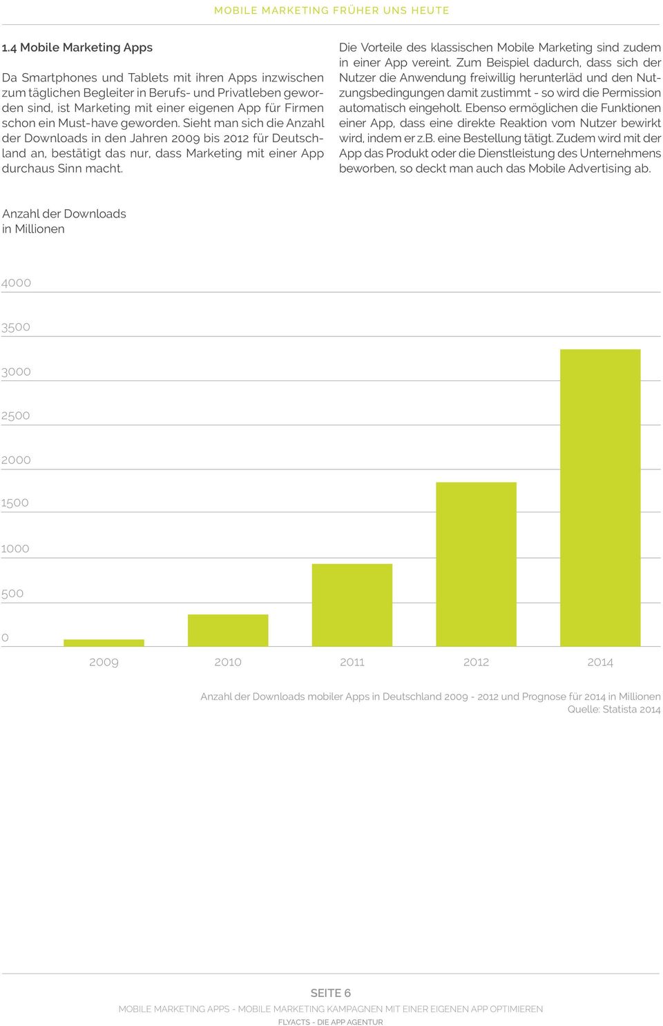 Must-have geworden. Sieht man sich die Anzahl der Downloads in den Jahren 2009 bis 2012 für Deutschland an, bestätigt das nur, dass Marketing mit einer App durchaus Sinn macht.