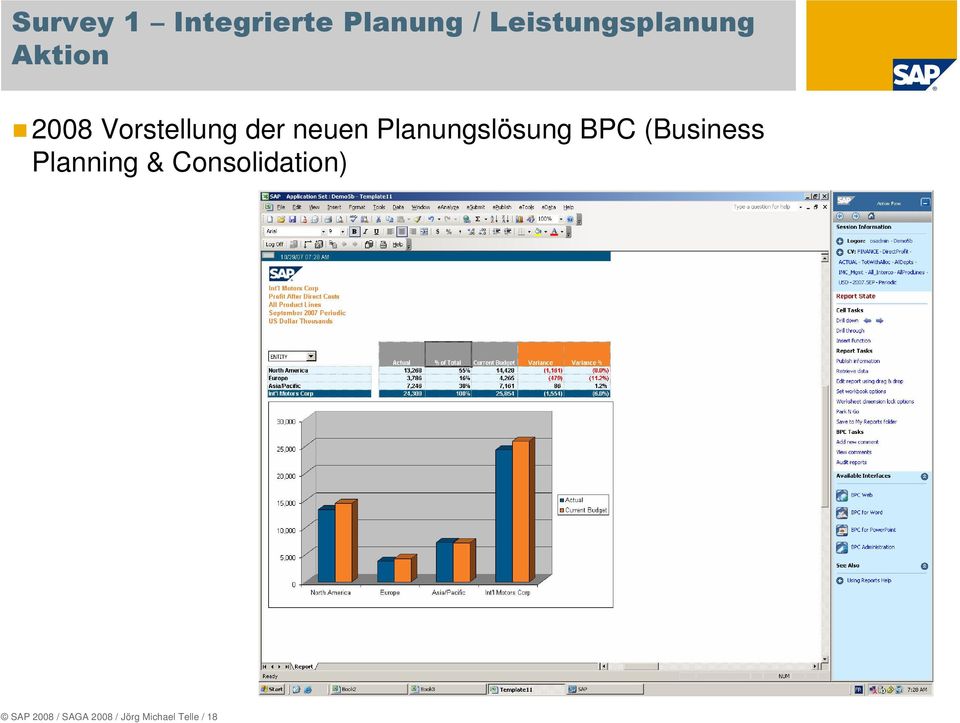 neuen Planungslösung BPC (Business Planning