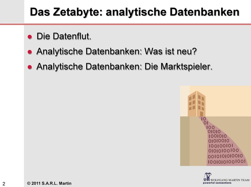 Analytische Datenbanken: Was ist neu?