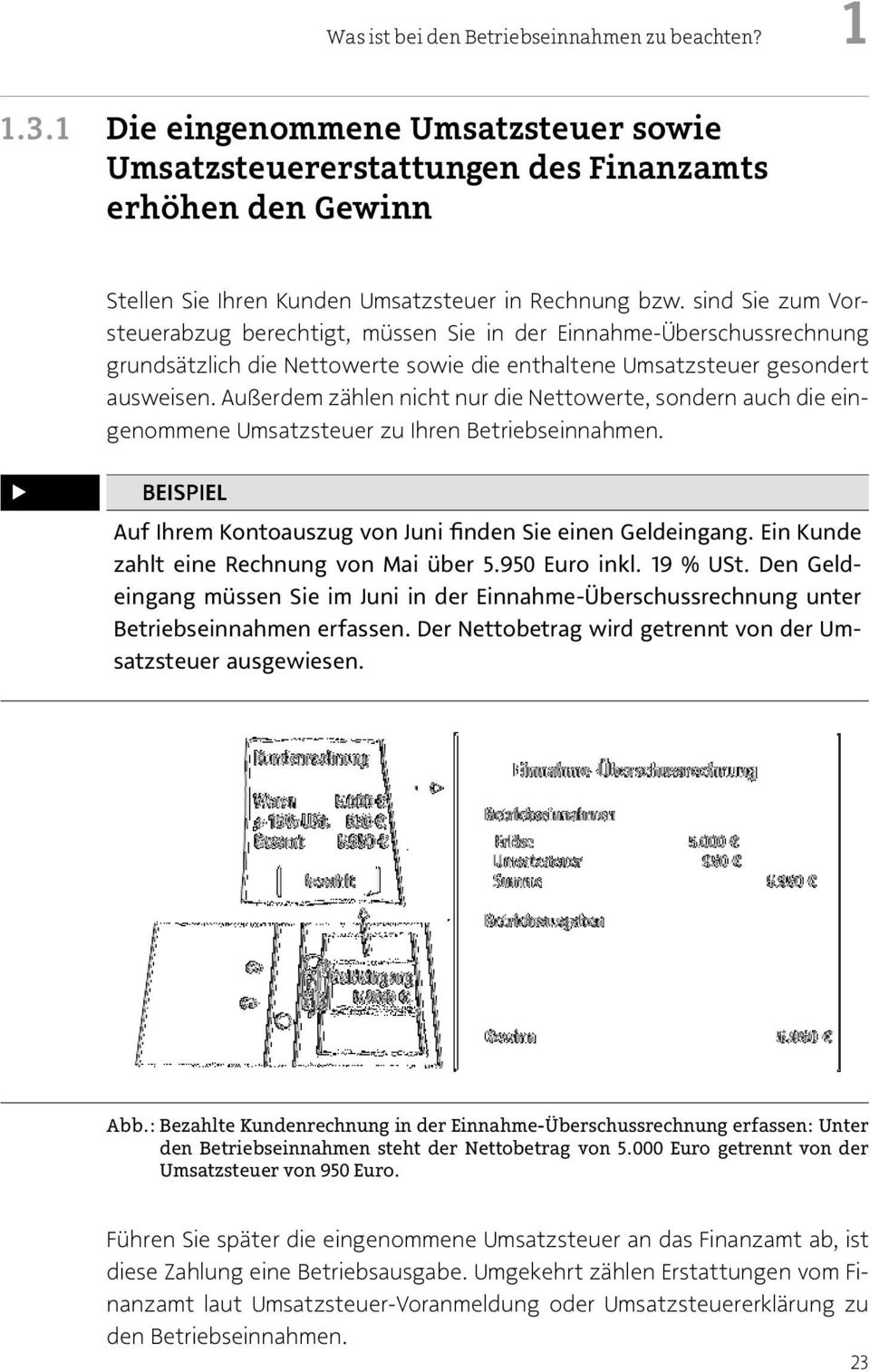 sind Sie zum Vorsteuerabzug berechtigt, müssen Sie in der Einnahme-Überschussrechnung grundsätzlich die Nettowerte sowie die enthaltene Umsatzsteuer gesondert ausweisen.