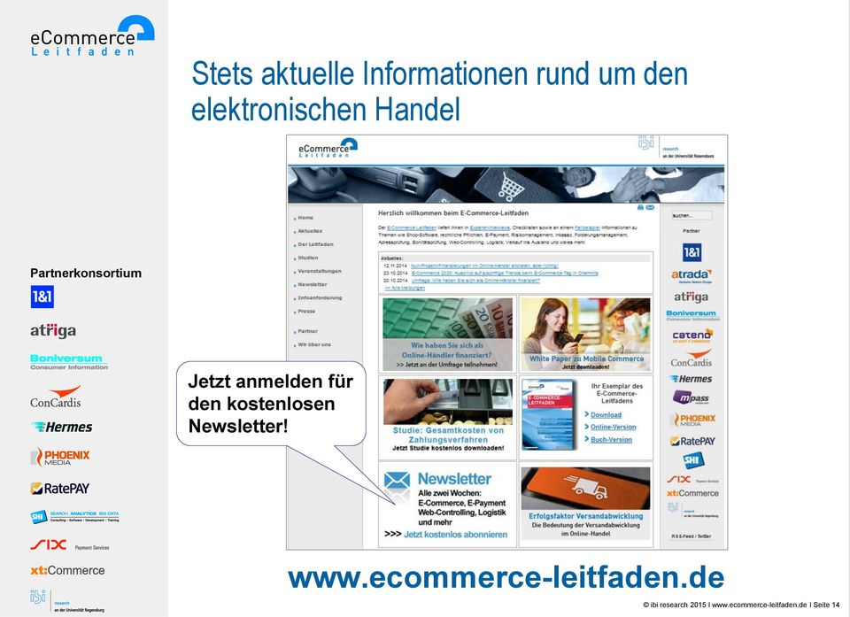 kostenlosen Newsletter! www.ecommerce-leitfaden.