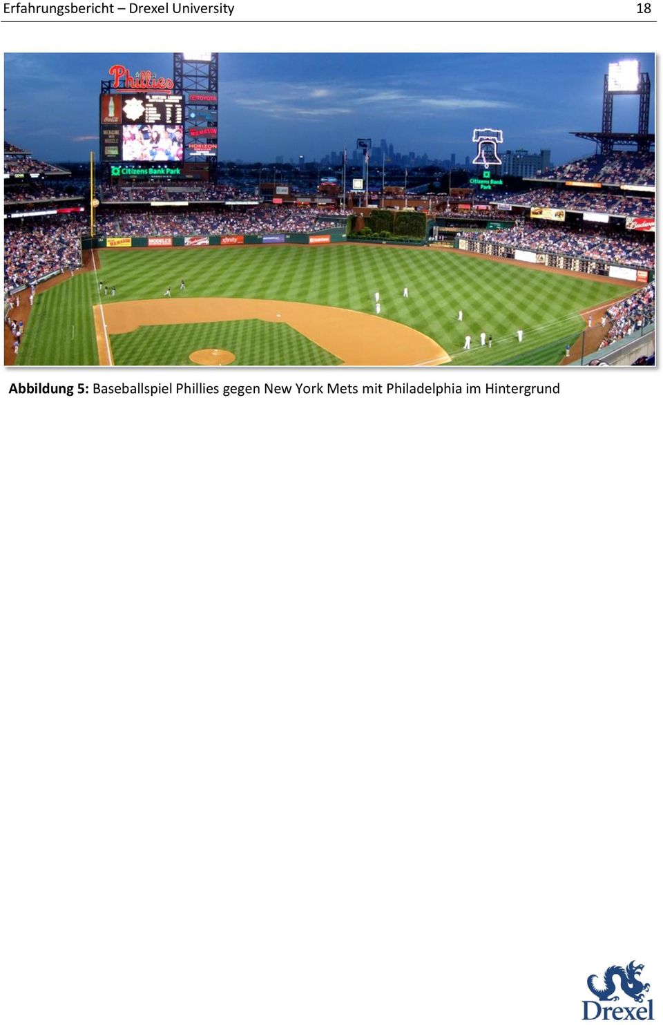 Baseballspiel Phillies gegen