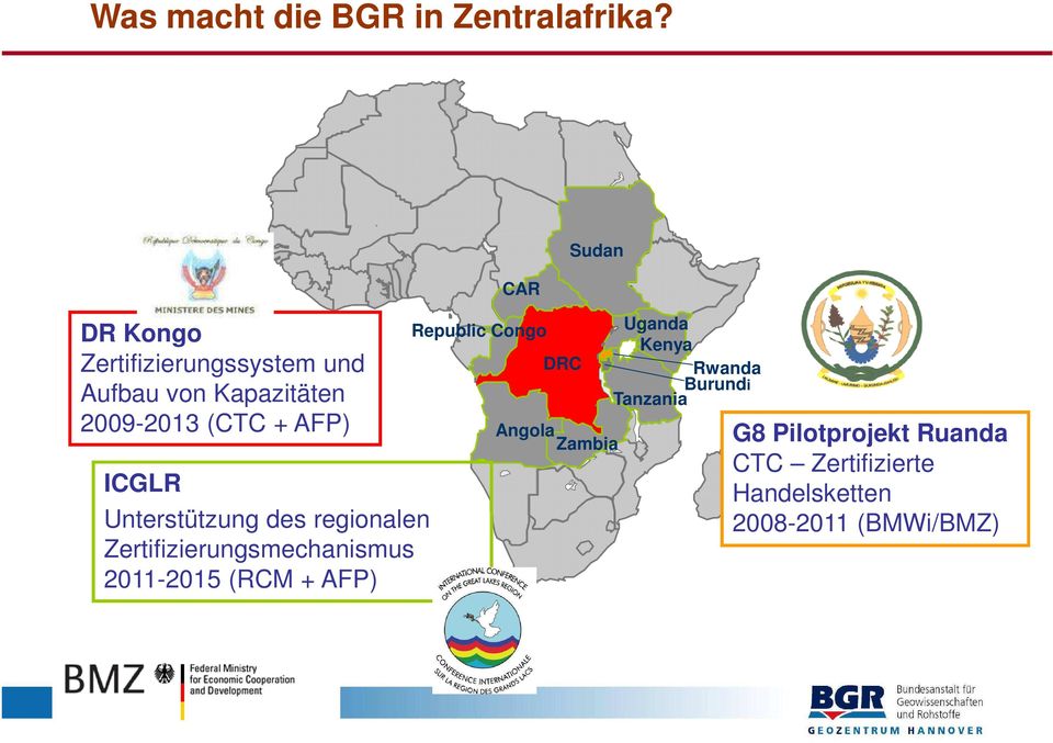 Republic Congo Zertifizierungssystem und DRC Aufbau von Kapazitäten 2009-2013 (CTC + AFP)