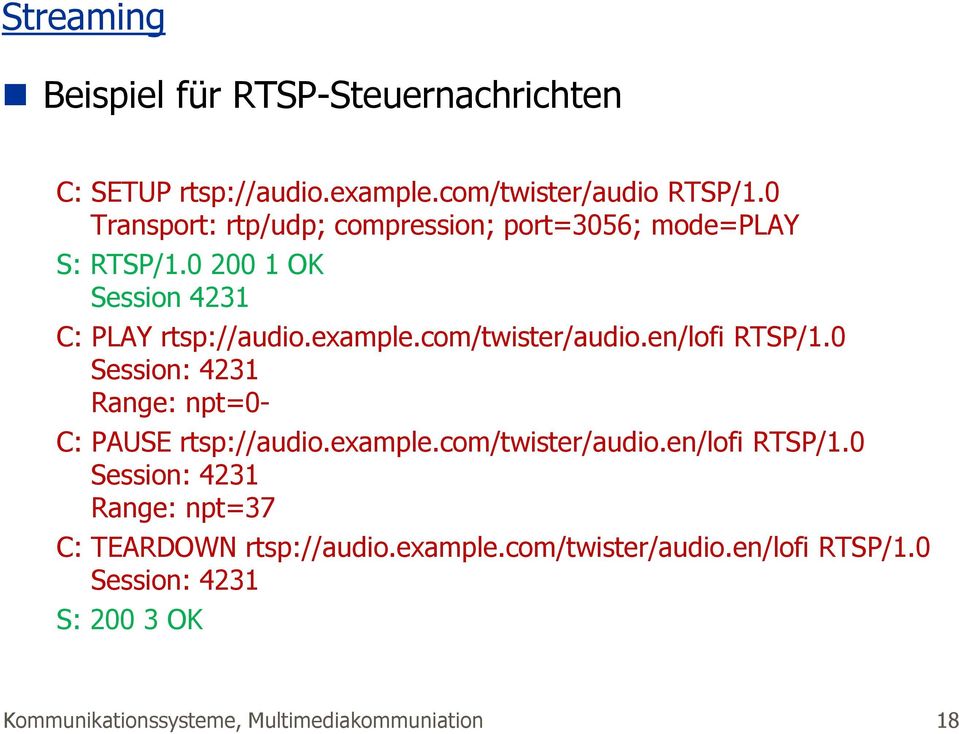 com/twister/audio.en/lofi RTSP/.0 Session: 42 Range: npt=0- C: PAUSE rtsp://audio.example.com/twister/audio.en/lofi RTSP/.0 Session: 42 Range: npt=7 C: TEARDOWN rtsp://audio.