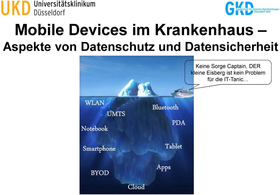 Eisberg ist kein Problem für die IT-Tanic WLAN UMTS