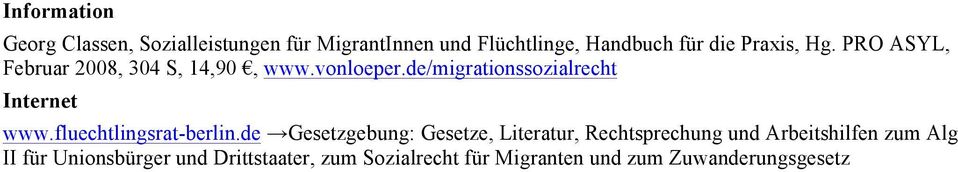 de/migrationssozialrecht Internet www.fluechtlingsrat-berlin.