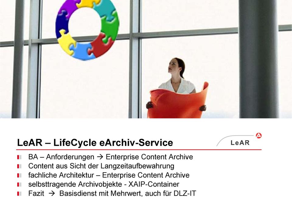 fachliche Architektur Enterprise Content Archive selbsttragende