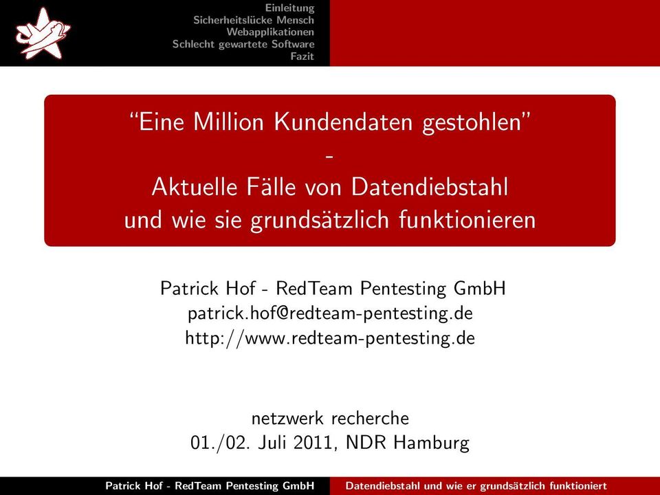 patrick.hof@redteam-pentesting.de http://www.