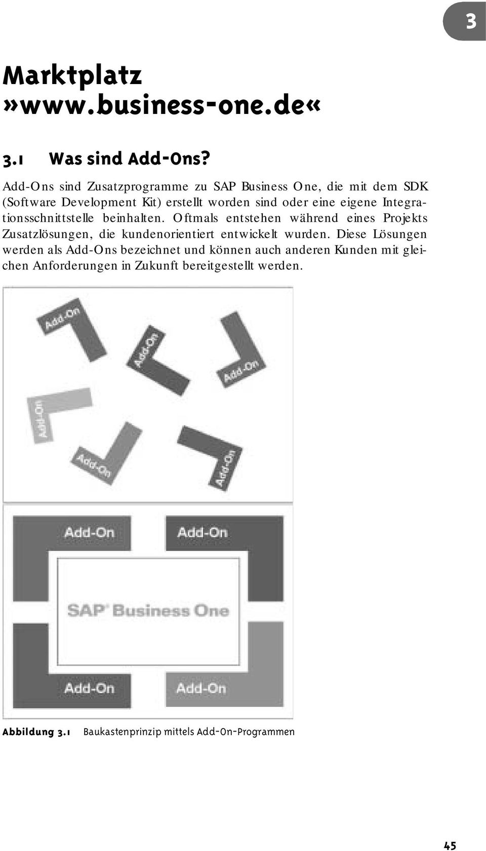 3 Add-Ons sind Zusatzprogramme zu SAP Business One, die mit dem SDK (Software Development Kit) erstellt worden sind oder eine eigene