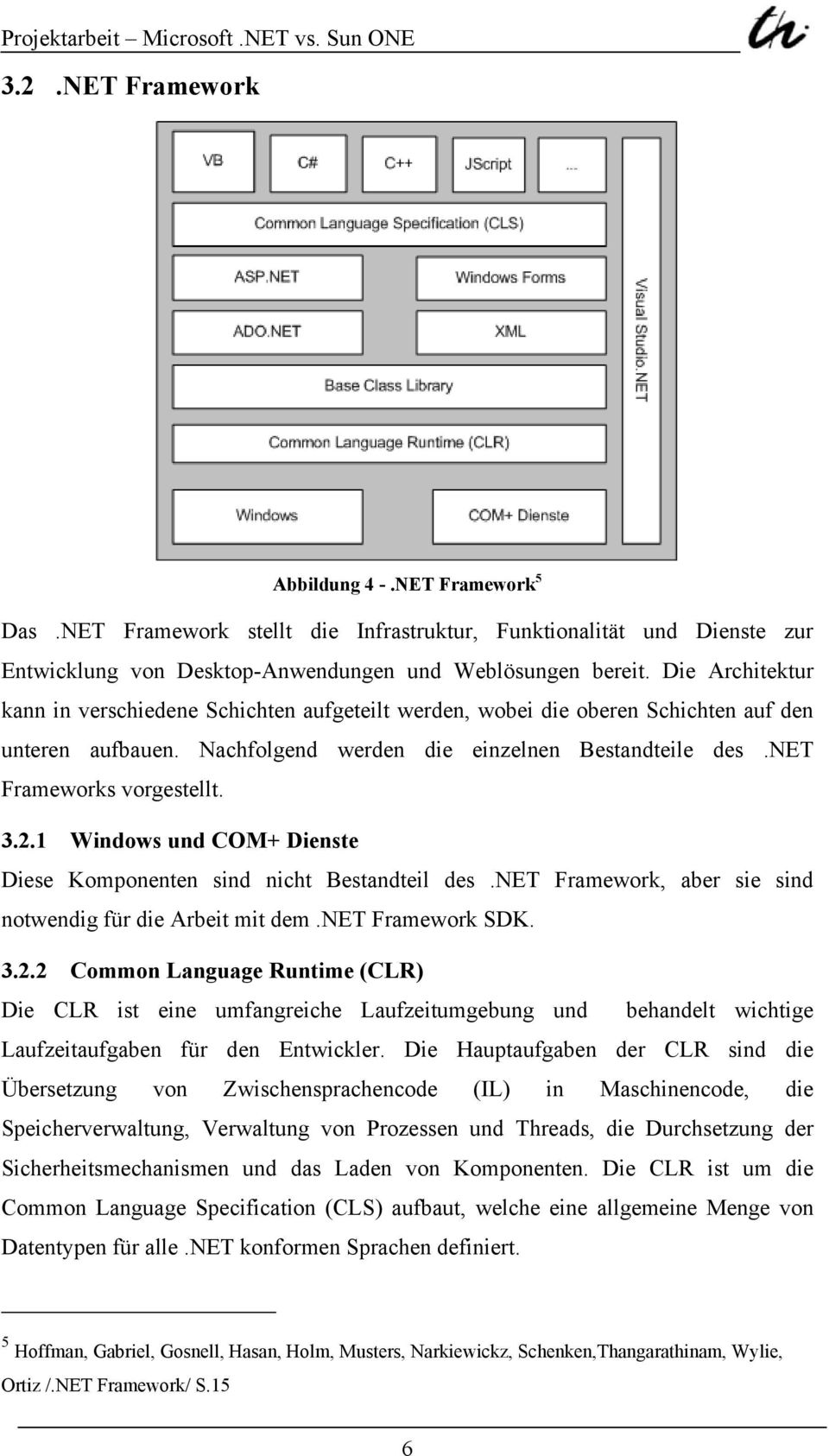 2.1 Windows und COM+ Dienste Diese Komponenten sind nicht Bestandteil des.net Framework, aber sie sind notwendig für die Arbeit mit dem.net Framework SDK. 3.2.2 Common Language Runtime (CLR) Die CLR ist eine umfangreiche Laufzeitumgebung und behandelt wichtige Laufzeitaufgaben für den Entwickler.
