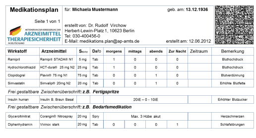 Ergebnisübersicht (Auswahl) AMTS bei älteren Menschen (z.t. über BMBF, www.priscus.net/) Embryotox-Datenbank (www.