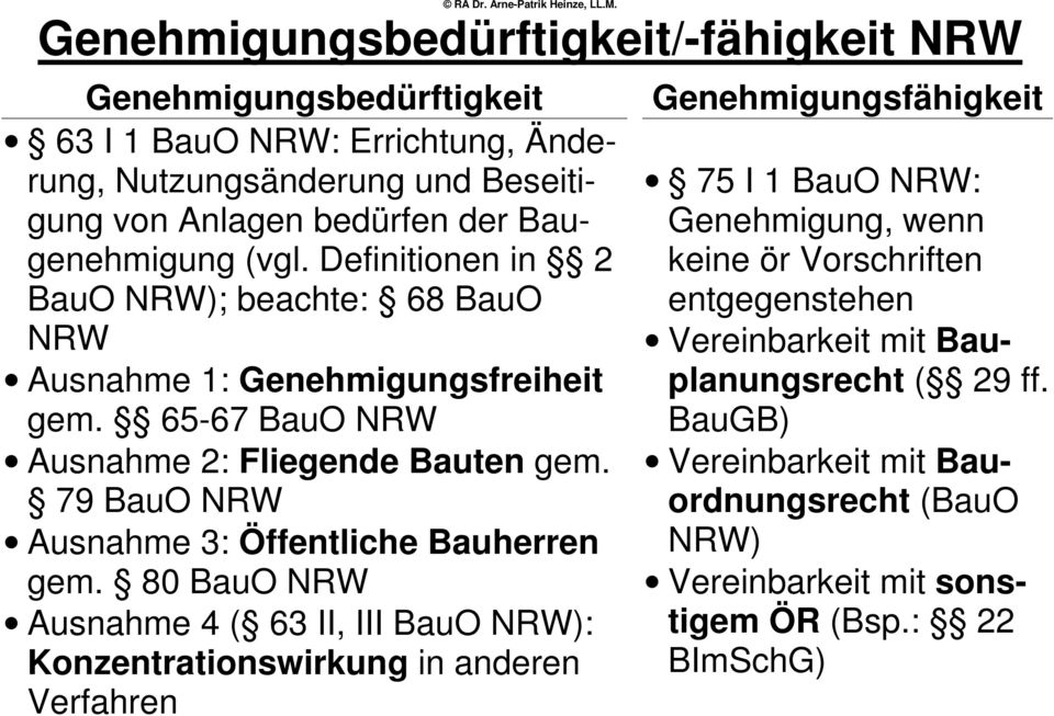 79 BauO NRW Ausnahme 3: Öffentliche Bauherren gem.
