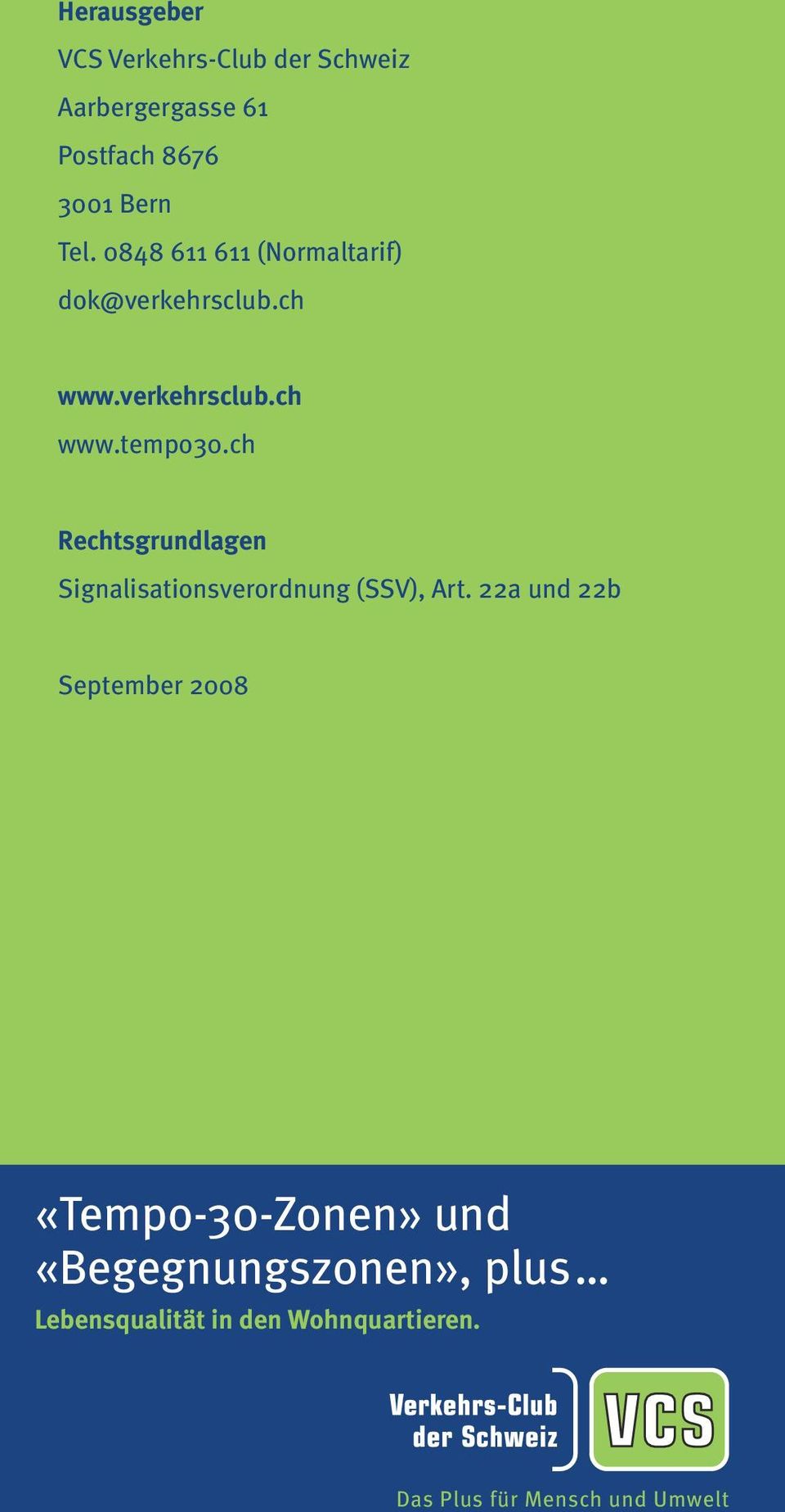 ch Rechtsgrundlagen Signalisationsverordnung (SSV), Art.