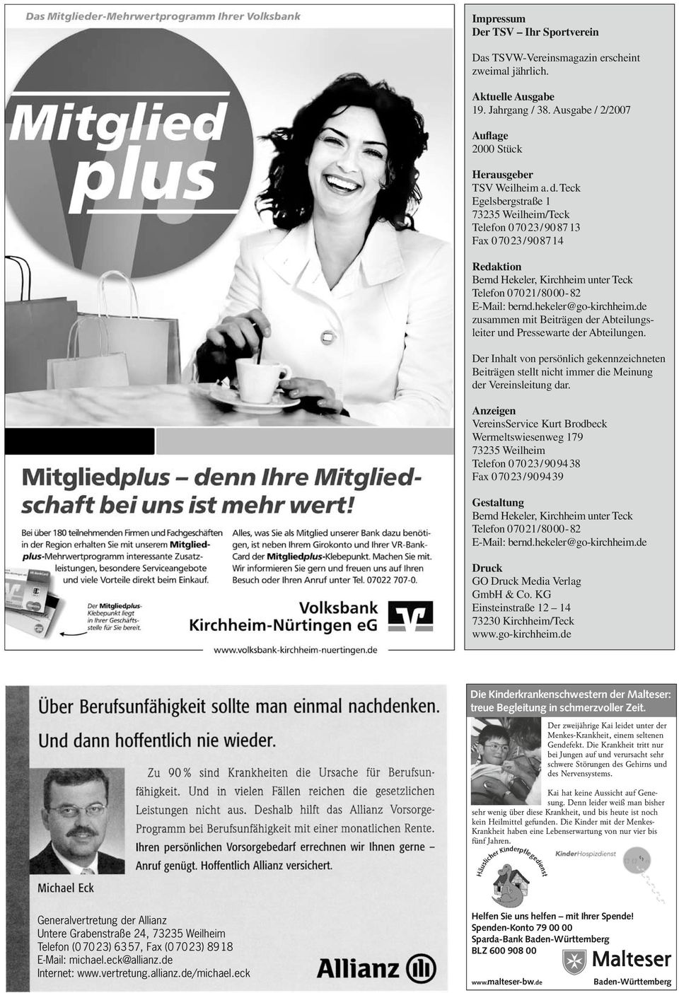 hekeler@go-kirchheim.de zusammen mit Beiträgen der Abteilungsleiter und Pressewarte der Abteilungen.