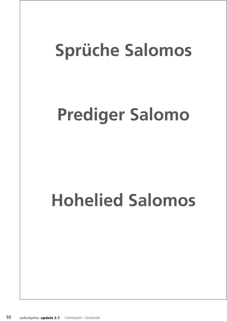 Hohelied Salomos 10