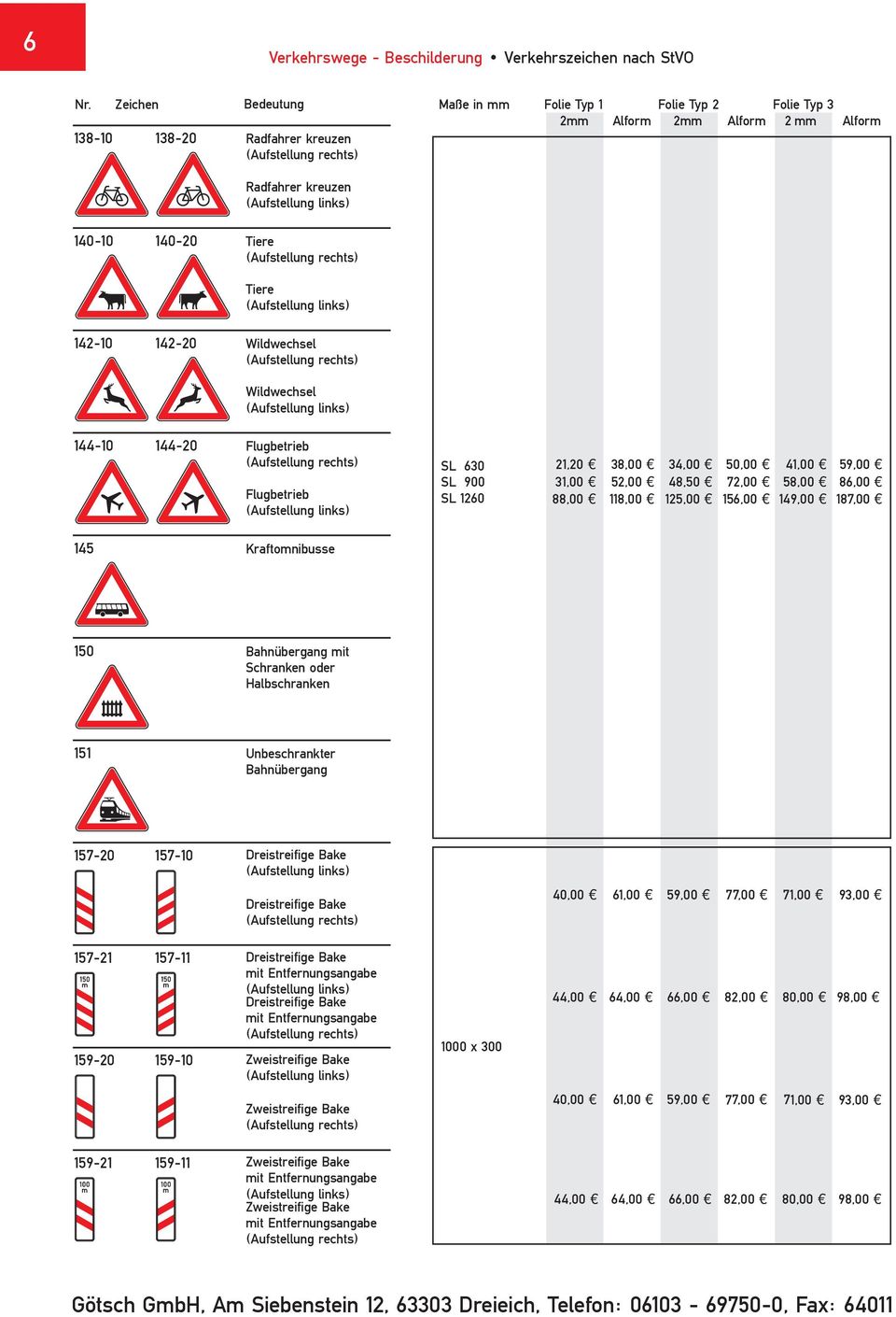 140-20 Tiere (Aufstellung rechts) Tiere (Aufstellung links) 142-10 142-20 Wildwechsel (Aufstellung rechts) Wildwechsel (Aufstellung links) 144-10 144-20 Flugbetrieb (Aufstellung rechts) Flugbetrieb