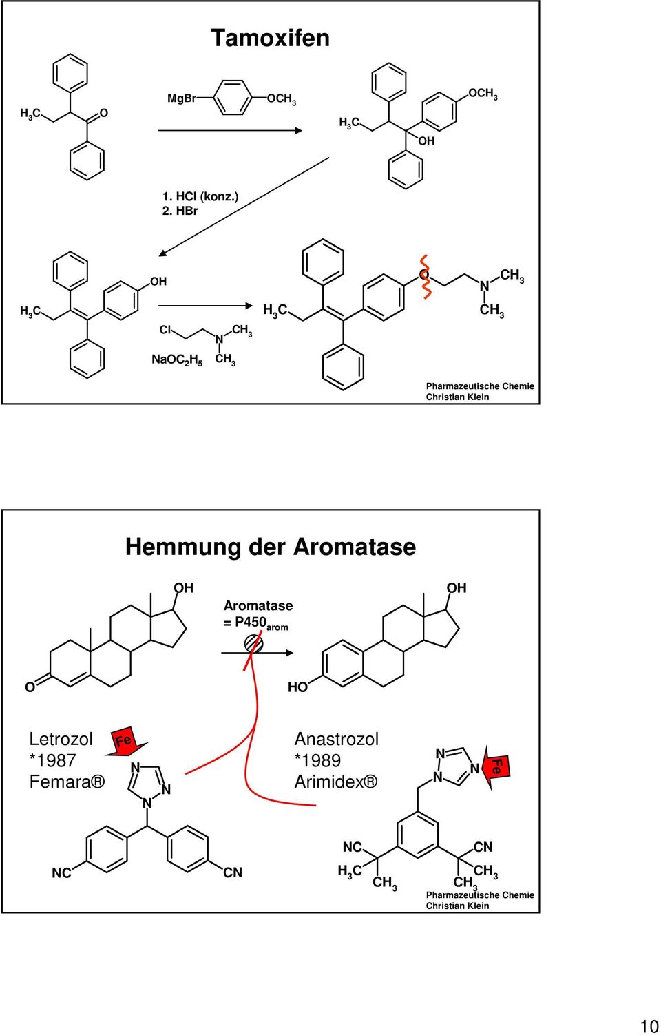 Aromatase H Aromatase = P450 arom H H