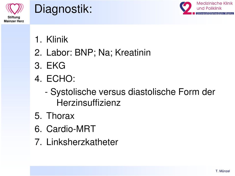 ECHO: - Systolische versus diastolische