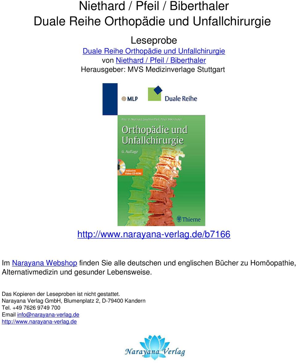 de/b7166 Im Narayana Webshop finden Sie alle deutschen und englischen Bücher zu Homöopathie, Alternativmedizin und gesunder Lebensweise.