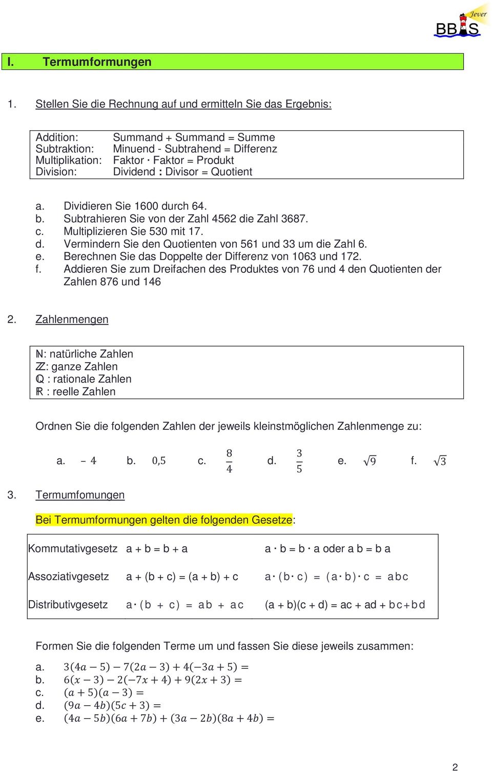 Dividend : Divisor = Quotient a. Dividieren Sie 1600 durch 64. b. Subtrahieren Sie von der Zahl 4562 die Zahl 3687. c. Multiplizieren Sie 530 mit 17. d. Vermindern Sie den Quotienten von 561 und 33 um die Zahl 6.