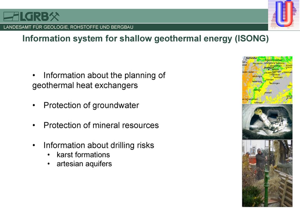 Protection of groundwater Protection of mineral resources